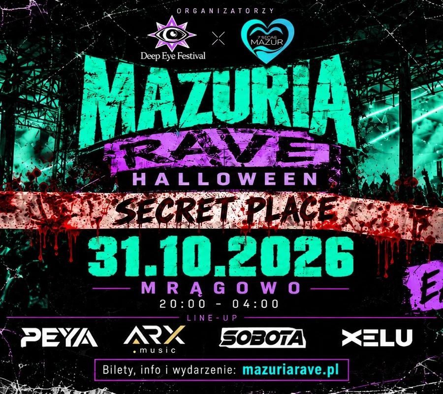 Plakat: MAZURIA RAVE HALLOWEEN 2026